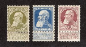 Belgium - Sc# 86 - 88 MH          /          Lot 1225234