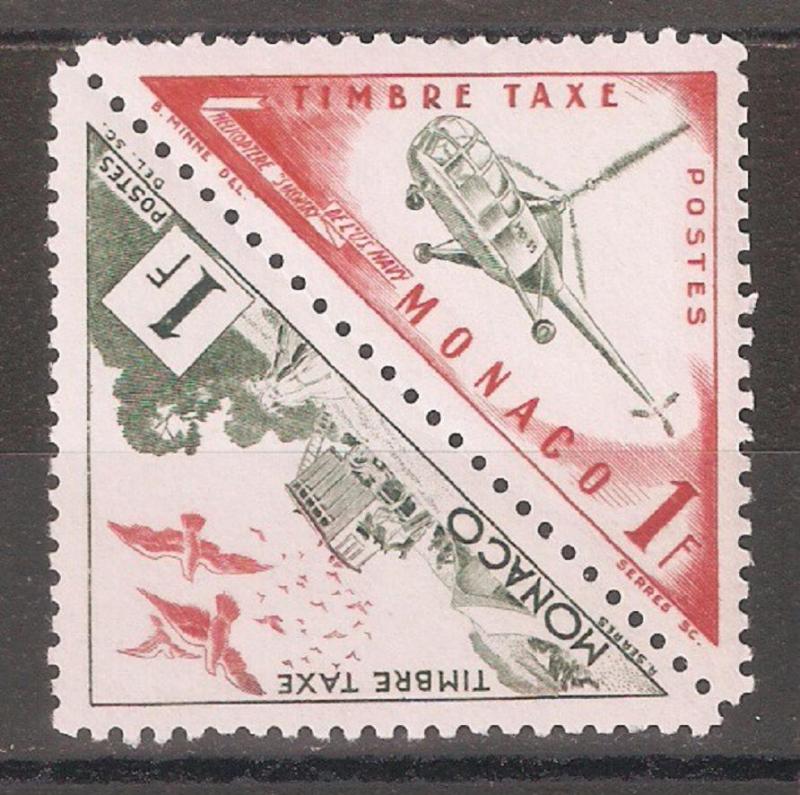 Monaco 1954,Sikorsky Helicopter & Pigeons,Pair Sc J39,J48,VF MLH*