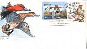 #RW54 Redhead Ducks Chabrier FDC