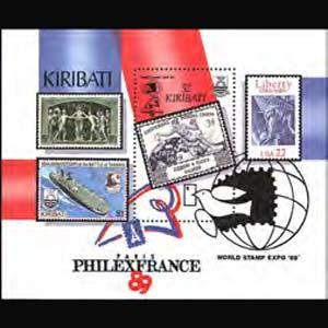 KIRIBATI 1989 - Scott# 526 S/S Phil.Exhib. NH