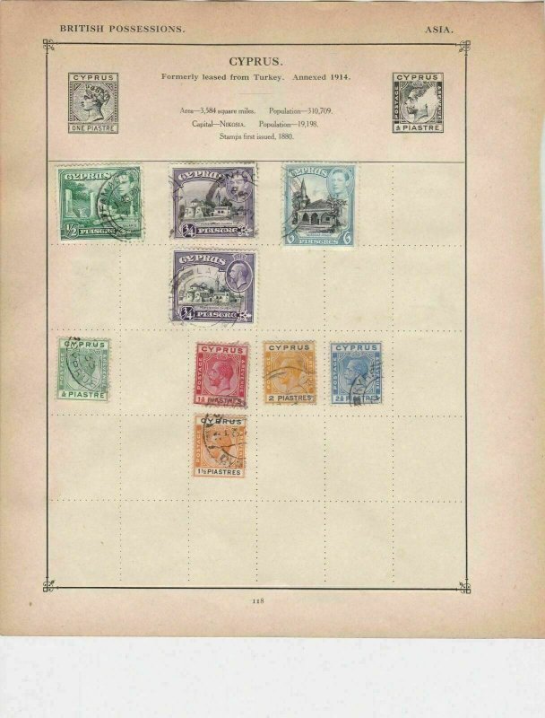cyprus stamps page ref 17611