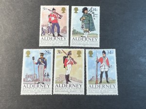 ALDERNEY # 23-27-MINT/NEVER HINGED----COMPLETE SET----1985