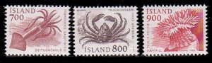 Iceland 610 - 612 MNH