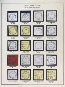 US Circular Date Stamp Collection (Odd/Boys/Girls/Double Town/Port/City/State)