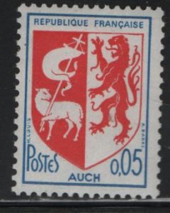 FRANCE   1142 MNH COAT OF ARMS  1966