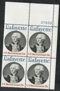 1716 Lafayette MNH Plate Block - UR