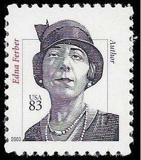 #3434 83c Distinguished Americans Edna Ferber 2002 Mint NH