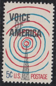 US 1329 Voice of America 5c single MNH 1967