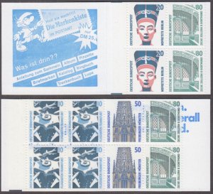 GERMANY Sc # 1528a,b MNH SET of 2 COMPLETE BOOKKLETS - HISTORIC SITES & OBJECTS