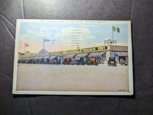 1930 USA Postcard Cover San Diego CA to Springfield MA Longest Bar in the World