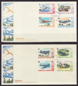 Norfolk Island 256-270 Airplanes S/4 U/A FDC