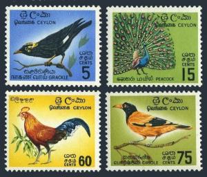 Ceylon 374-375,377-378,378a,lightly hinged.Michel 340-343,Bl.1. Birds 1964.