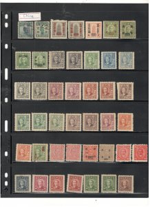 CHINA COLLECTION ON STOCK SHEET, MINT/USED