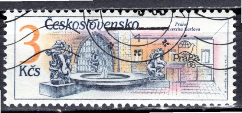 Czechoslovakia; 1988: Sc. # 2707: Used CTO Single Stamp