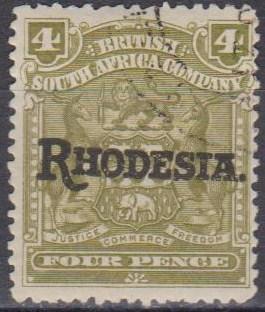 Rhodesia #87 F-VF Used CV $3.00 (A6654)