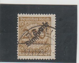 Germany  Scott#  O41  Used  (1923 Overprint)