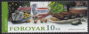 Faroe Islands 2005 MNH Sc #457 10k Traditional Foods EUROPA