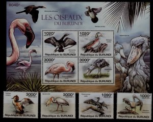 Burundi 867-71 MNH Birds SCV30