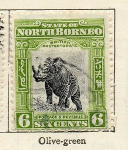 North Borneo 1909 Early Issue Fine Used 6c. NW-113840