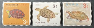 Ryukyu Islands 1965-66 #136-8, Wholesale lot of 5, MNH, CV $4.50