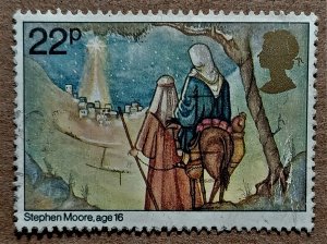 Great Britain #963 22p Joseph & Mary Arriving at Bethlehem USED (1981)