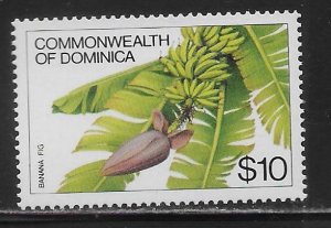 Dominica 733 $10 Flower single MNH