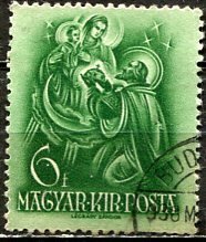 Hungary; 1938: Sc. # 515:  Used Single Stamp