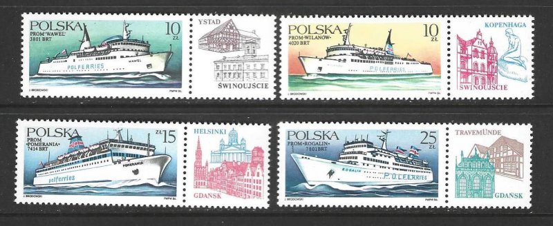 Poland  Scott  2729-2732  MNH