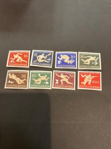 Stamps Yugoslavia Scott #461-8 never hinged