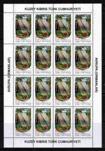 UNMOUNTED MINT 2011 EUROPA STAMPS SHEETLETS TURKISH CYPRUS