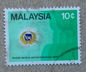 Malaysia 1975 10c Women's Year, used. Scott 131, CV $0.30. SG 133