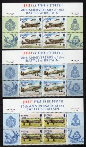 Jersey 964-969 MNH Aviation Battle of Britain Military War ZAYIX 0424M0090
