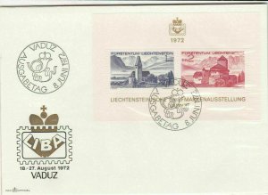 Liechtenstein 1972 LIBA Illustration Slogan Cancels Town Stamps FDC Cover  30023