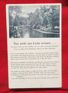 WW2 WWII German Third Reich Germany song Postcard Nur nicht aus Liebe weinen