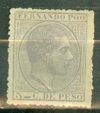 PT: Fernando Po 7 unused no gum CV $60