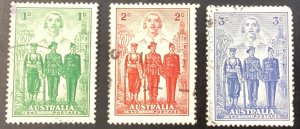 Australia #184-86 World War I Soldiers & Nurse