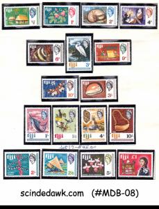 FIJI - 1968 QEII PICTORIAL ISSUE SCOTT#240-256 - 17V - MNH