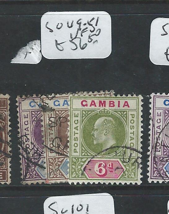 GAMBIA (P2507B) KE  SG 49-51  VFU
