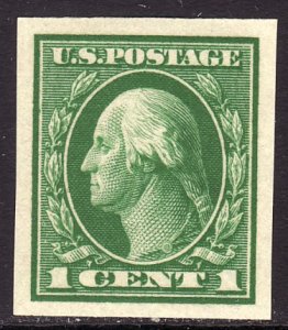 1912 U.S George Washington 1¢ imperf issue MNH Sc# 408 CV $2.00