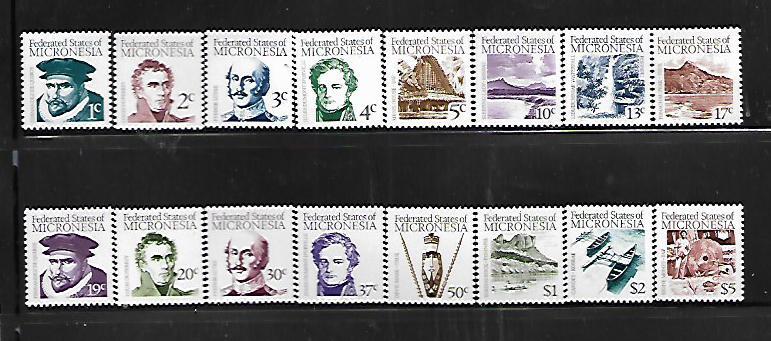 MICRONESIA, 5-20, MNH, C1 SET,