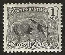 French Guiana 51, mint, hinge remnant. 1905.  (F471)