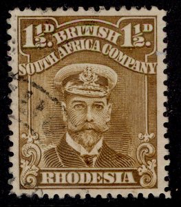 RHODESIA GV SG197, 1½d brown-ochre, FINE USED.