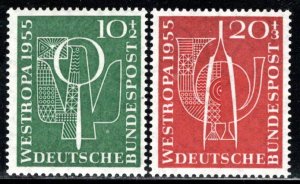 Germany Bund Scott # B342 - B343, mint nh