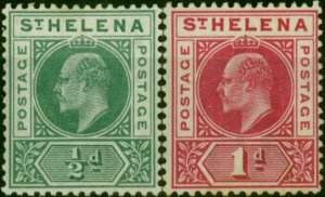 St Helena 1902 Set of 2 SG53-54 Fine MM (2)