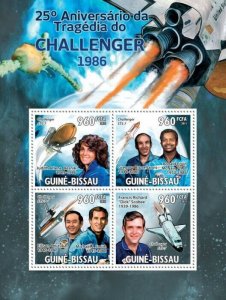 Guinea 2011 MNH - 25th Anniversary of Tragedy of Challenger 1986.