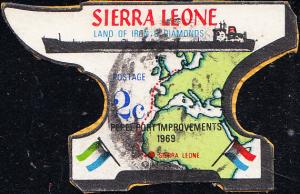 Sierra Leone #376  Used on Piece