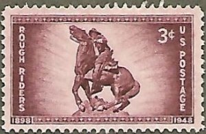 United States #973 3c Rough Riders MNG (1948)