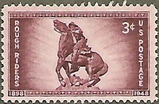 United States #973 3c Rough Riders MNG (1948)