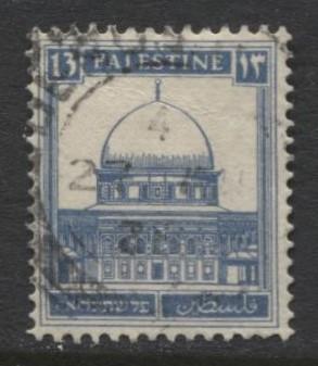 Palestine -Scott 74 - Mosque of Omar - 1927- VFU - Single 13m Stamp