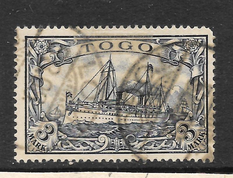 TOGO GERMAN  1900  3m  YACHT   FU  Sc 18